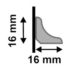 Leader 2.4m White Gloss Wrapped Half Round Moulding Moulding (120116) -Flooring Materials 2 4m white gloss wrapped half round moulding moulding 120116 p120116 243238 image