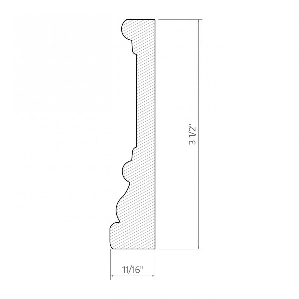 Leader 2.4m White Primed Casing Moulding (120119) 2 Leader 2.4m White Primed Casing Moulding (120119) - Image 2