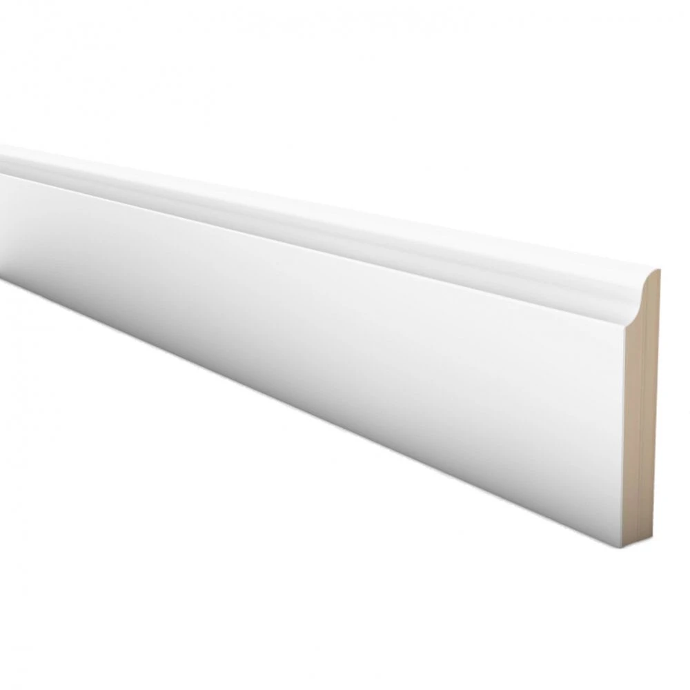 Leader 2.4m White Primed Decorative Medium Base Moulding (120106) 1 Leader 2.4m White Primed Decorative Medium Base Moulding (120106)