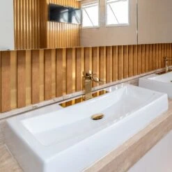 Leader 2.8m Gold Wrapped Quadrant Moulding (120113) -Flooring Materials 2 8m gold wrapped quadrant moulding 120113 p120113 243529 image