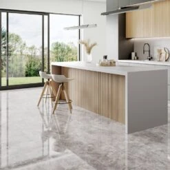 Liberty Floors Agios Cinzento - Lustre Stone 8mm High Gloss Laminate Flooring (225701) -Flooring Materials agios cinzento lustre stone 8mm high gloss laminate flooring 225701 p91931 208569 image