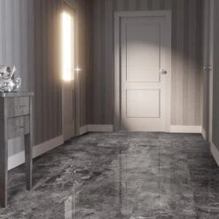 Liberty Floors Agios Scuro - Lustre Stone 8mm High Gloss Laminate Flooring (225703) -Flooring Materials agios scuro lustre stone 8mm high gloss laminate flooring 225703 p91933 208578 image