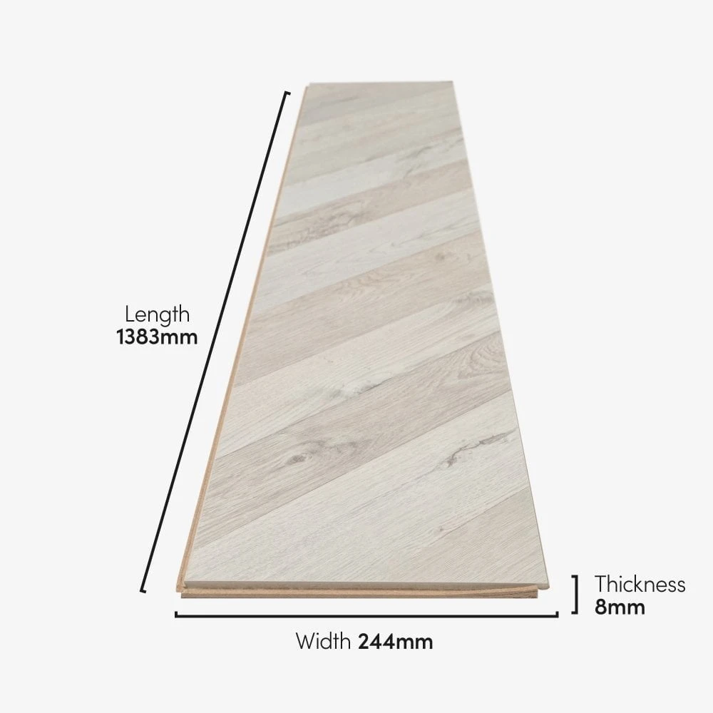 Kaindl Alnwig Oak - Chevron Parquet 8mm Laminate Flooring (333482) 5 Kaindl Alnwig Oak - Chevron Parquet 8mm Laminate Flooring (333482) - Image 5