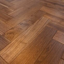 Liberty Floors American Black Walnut - Herringbone Parquet 14mm Engineered Real Wood Flooring (219505) -Flooring Materials american black walnut herringbone parquet 14mm engineered real wood flooring 219505 p85876 196396 image