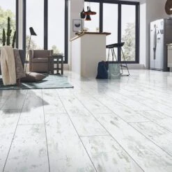 Liberty Floors Antique White - Lustre 8mm Laminate Flooring (217792) -Flooring Materials antique white lustre 8mm laminate flooring 217792 p84874 196375 image
