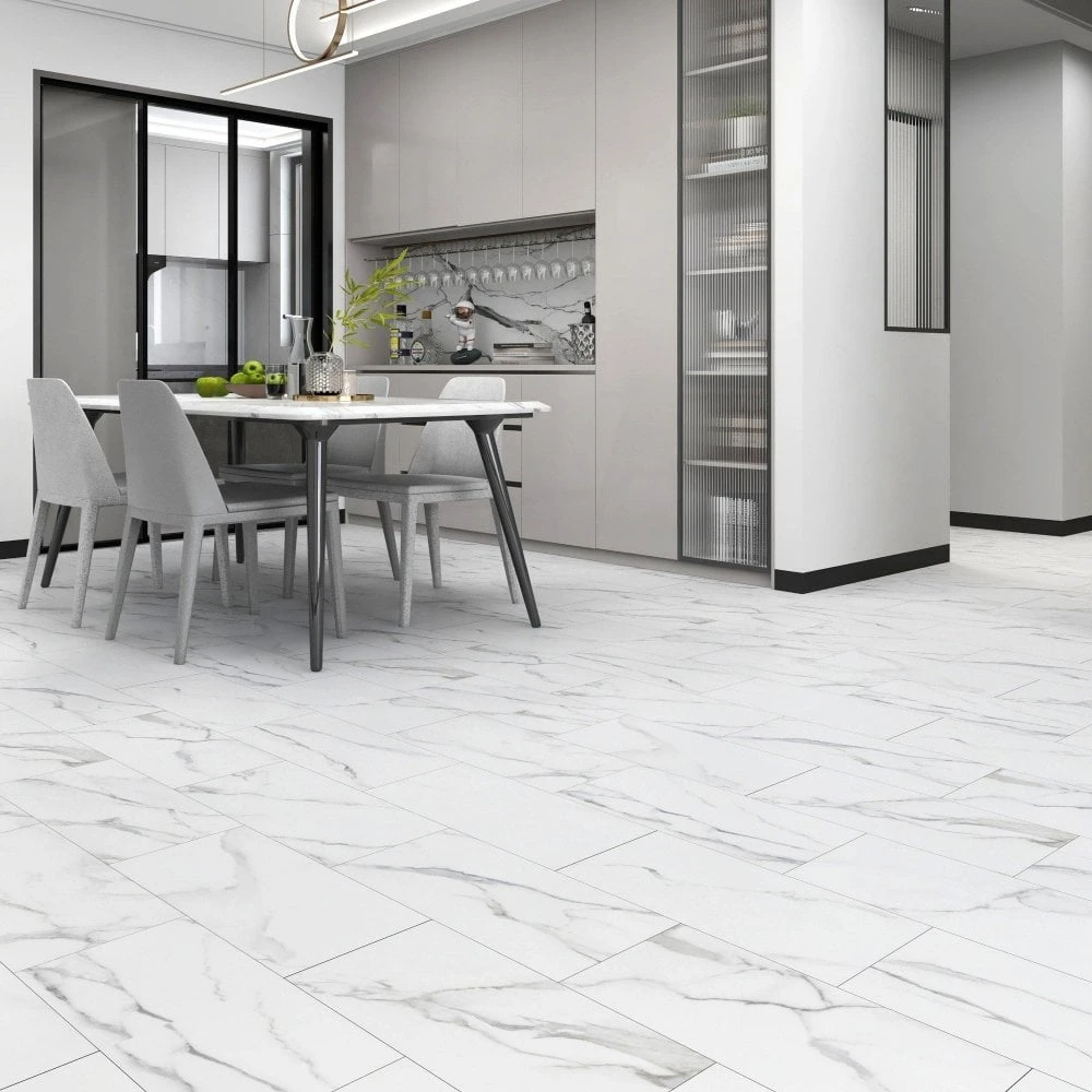 Liberty Floors Arctic White Marble - Lifestyle Plus 5mm Rigid Core Vinyl Flooring (314666) 1 Liberty Floors Arctic White Marble - Lifestyle Plus 5mm Rigid Core Vinyl Flooring (314666)