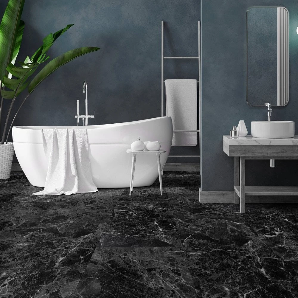 Liberty Floors Black Granite - Lifestyle Plus 5mm Rigid Core Vinyl Flooring (314668) 2 Liberty Floors Black Granite - Lifestyle Plus 5mm Rigid Core Vinyl Flooring (314668) - Image 2