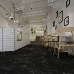 Liberty Floors Black Marble - Prima 5mm Rigid Core Vinyl Flooring (246858) 8 Liberty Floors Black Marble - Prima 5mm Rigid Core Vinyl Flooring (246858) -Flooring Materials black marble prima 5mm rigid core vinyl flooring 246858 p106426 220760 image