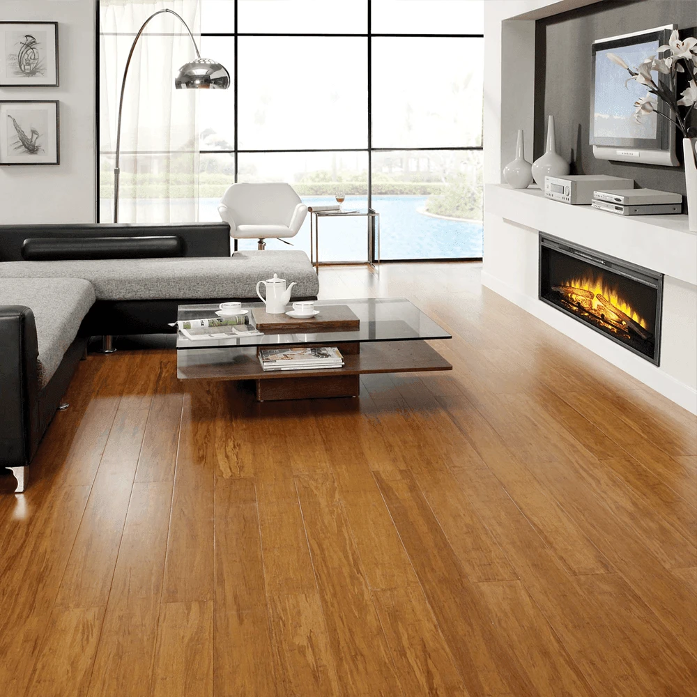 Liberty Floors Carbonised Strand Woven Bamboo - Classic 14mm Solid Real Wood Flooring (300829) 1 Liberty Floors Carbonised Strand Woven Bamboo - Classic 14mm Solid Real Wood Flooring (300829)