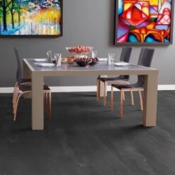 Liberty Floors Charcoal Grey - Lustre 8mm High Gloss Laminate Flooring (217056) -Flooring Materials charcoal grey lustre 8mm high gloss laminate flooring 217056 p84205 187691 image