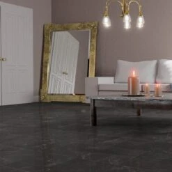 Liberty Floors Dark Pinto - Lustre Stone 8mm High Gloss Laminate Flooring (223767) -Flooring Materials dark pinto lustre stone 8mm high gloss laminate flooring 223767 p89997 207794 image