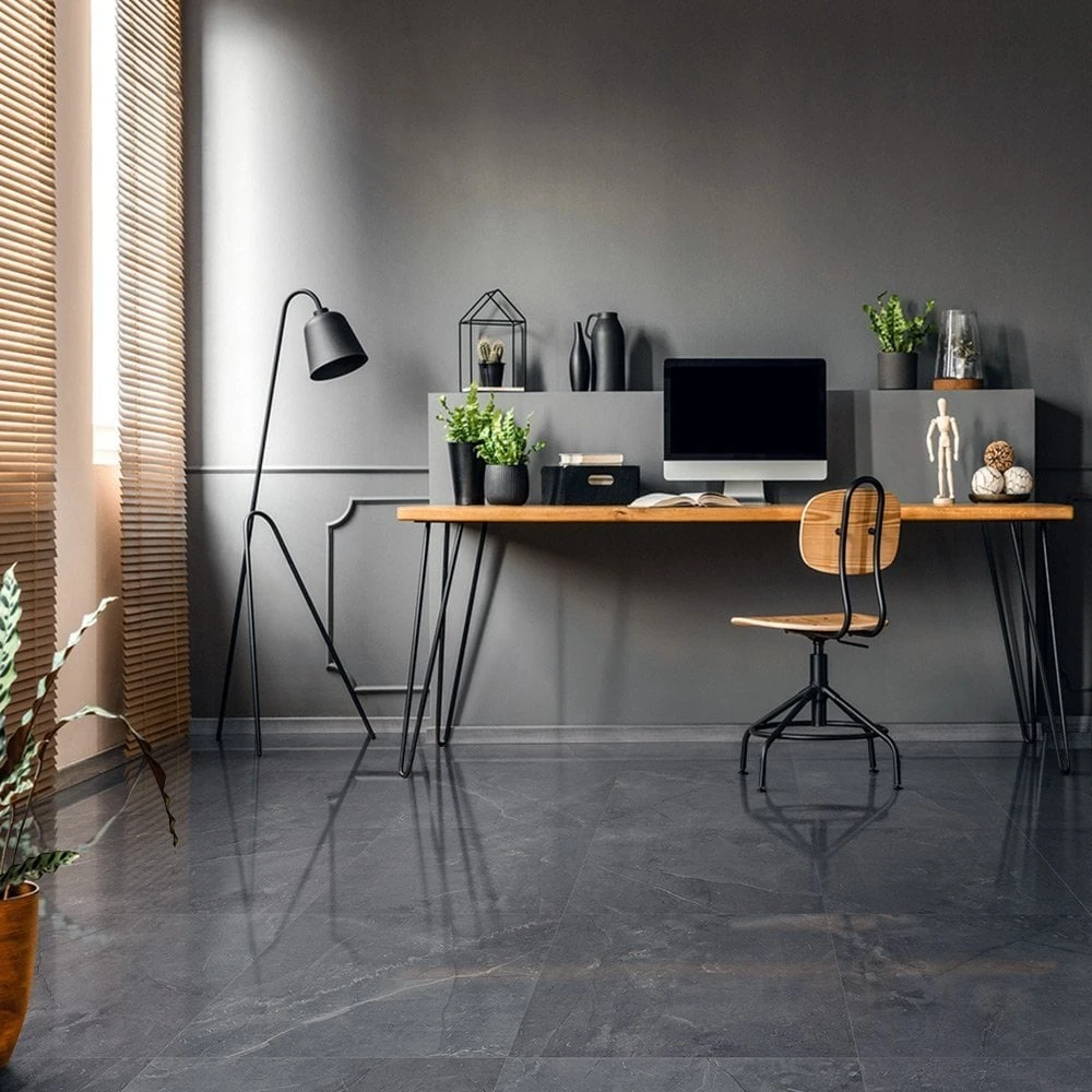 Liberty Floors Grey Marble - Lustre Plaza 8mm High Gloss Laminate Flooring (222936) 1 Liberty Floors Grey Marble - Lustre Plaza 8mm High Gloss Laminate Flooring (222936)