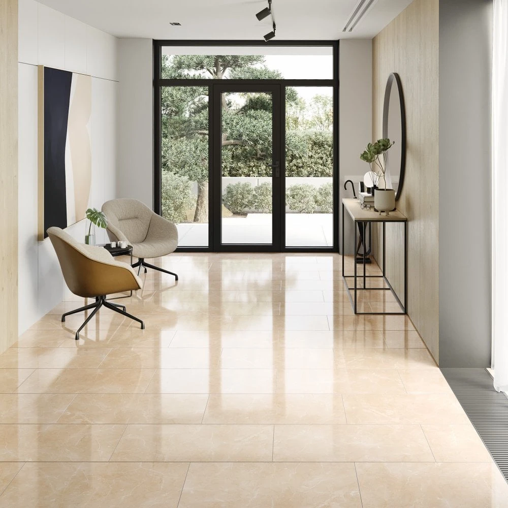 Liberty Floors Light Pinto - Lustre Stone 8mm High Gloss Laminate Flooring (223771) 4 Liberty Floors Light Pinto - Lustre Stone 8mm High Gloss Laminate Flooring (223771) - Image 4
