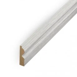 Leader Off-White Torus Laminate Skirting Board (2.4m) -Flooring Materials off white torus laminate skirting board 2 4m p84918 191890 image