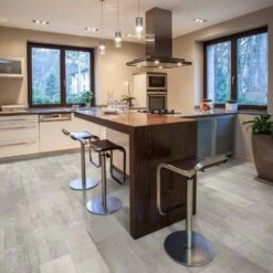 Liberty Floors Slate Light Grey - Universo 8mm Laminate Flooring (263471)
