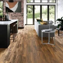 Kronotex Ticino Walnut - Superior 6mm Laminate Flooring (219527) -Flooring Materials ticino walnut superior 6mm laminate flooring 219527 p85898 196511 image