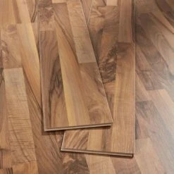 Kronotex Ticino Walnut - Superior 6mm Laminate Flooring (219527) -Flooring Materials ticino walnut superior 6mm laminate flooring 219527 p85898 196512 image