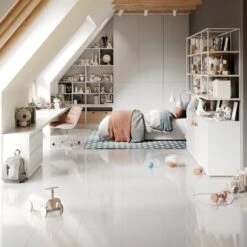 Liberty Floors White - Lustre Flawless 8mm High Gloss Laminate Flooring (183654) -Flooring Materials white lustre flawless 8mm high gloss laminate flooring 183654 p69724 187826 image